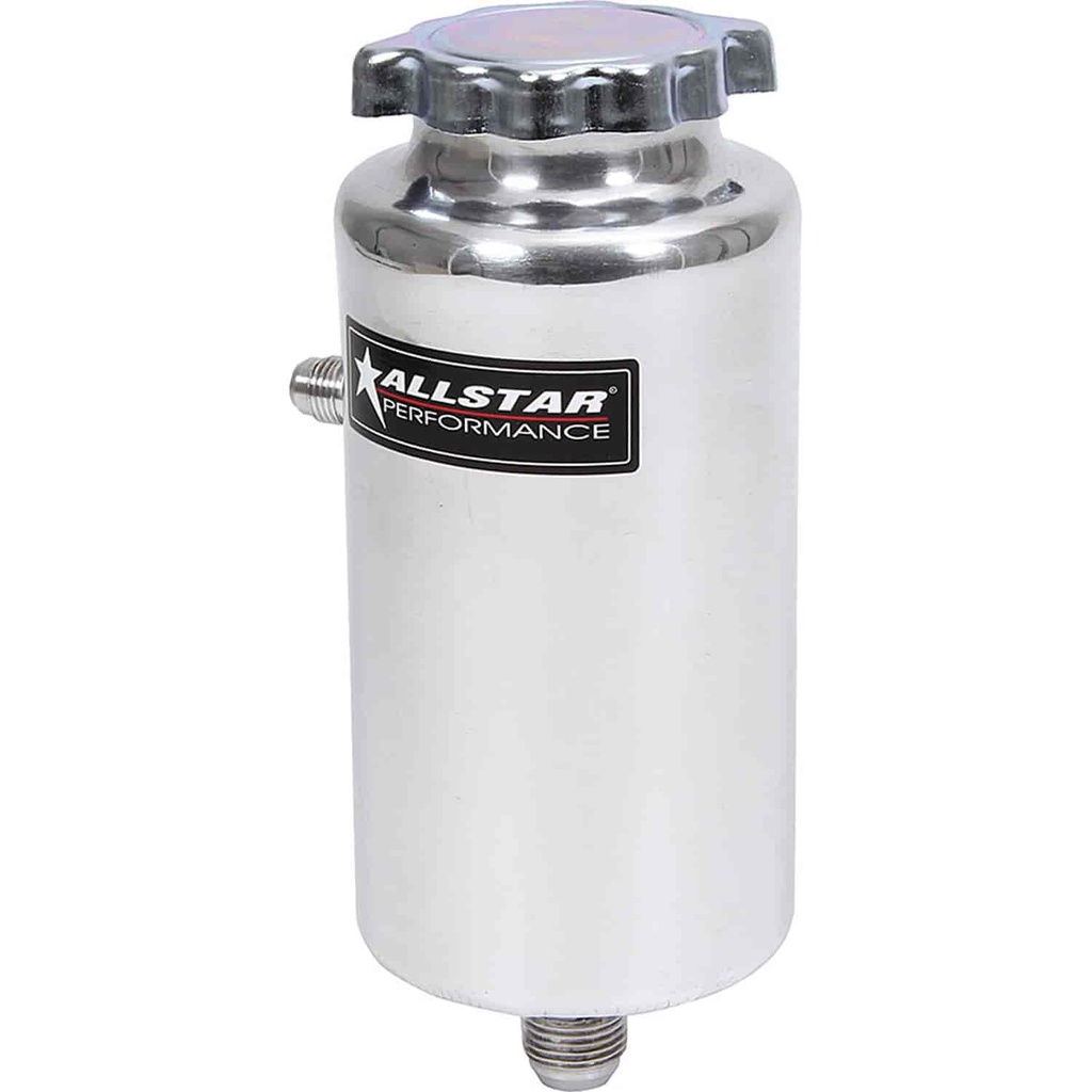 Allstar Performance ALL36121: Power Steering Tank With Cap 8-1/2" Tall x 3-1/2" Diameter