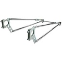Competition Engineering 2043: Bolt-On Chrome Round Tube Wheel-E-Bars Length: 44"