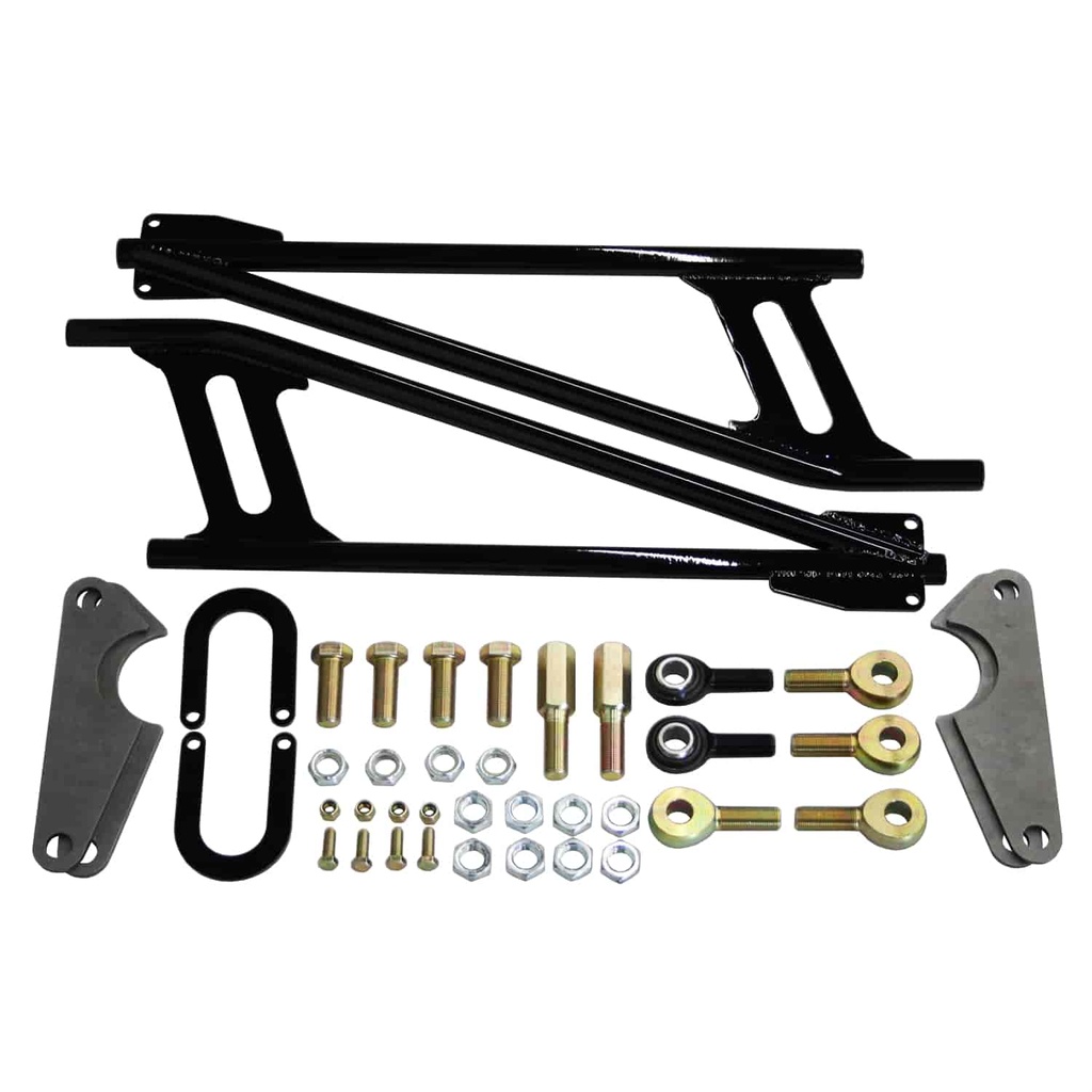 Rhodes Race Cars 33-0000: Double Adjustable Ladder Bar Kit DOM Tubing Black