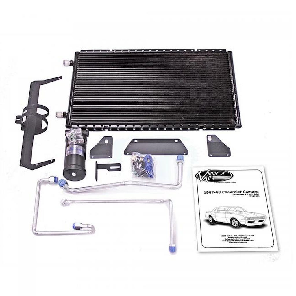 Vintage Air 021190: 021190 Horizontal SuperFlow Condenser Kit