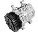 March Performance P2412-06: P2412-06 Ultra Series Sanden 7176/SD-7 Air Conditioning Compressor, Chrome Finish, Aluminum, 6-Groove Serpentine Clutch, R-134A