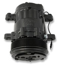 Holley 199-104: 199-104 SD7 A/C Compressor, Black