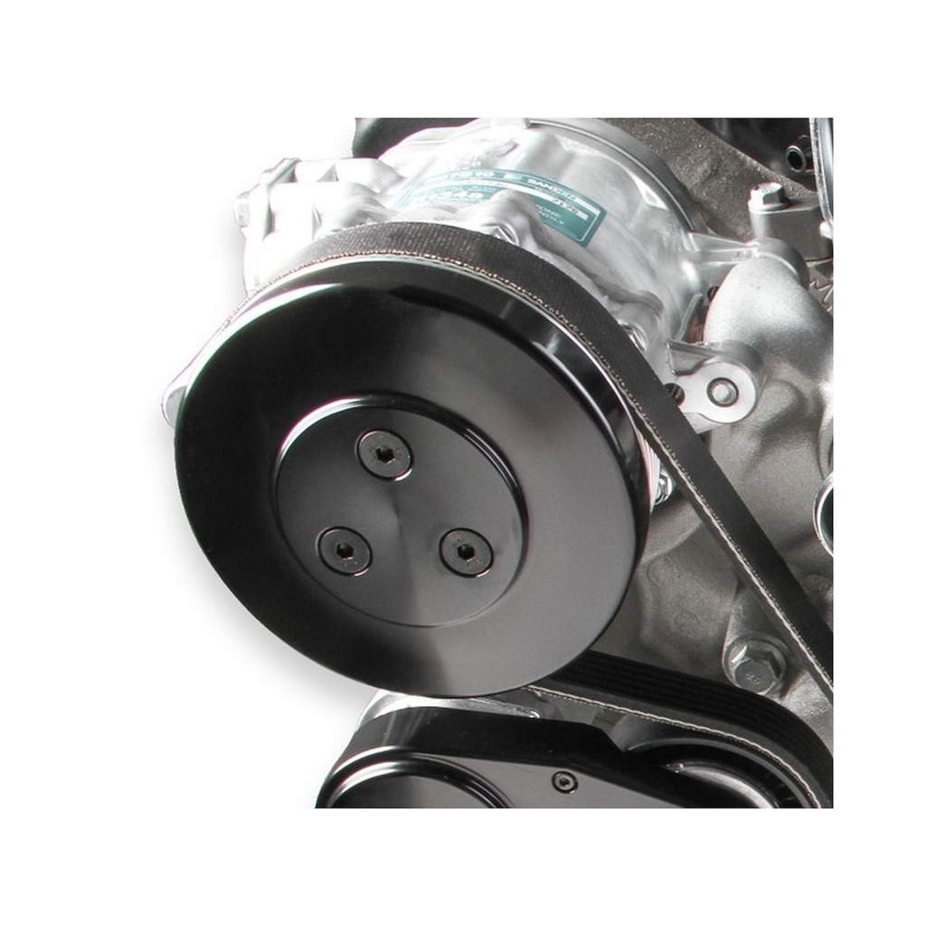 Holley 97-185: 97-185 SD7 Compressor Pulley Cover Black