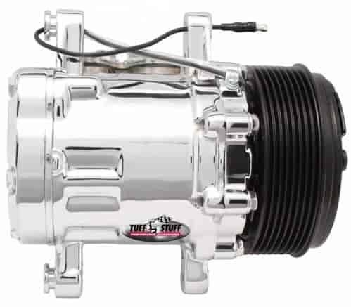 Tuff Stuff 4517NA8G: A/C Compressor Sanden Style SD7 8-Groove - Chrome