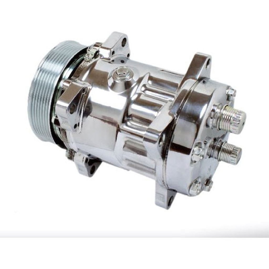 Vintage Air 047008: Sanden SD 709 Rear Exit Compressor