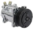 OER AC6698P: AC6698P Sanden 508 Style A/C Compressor w/ 8-Rib Serpentine Clutch Pulley, Polished Finish, SD508/SD5H14
