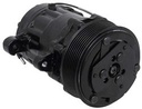 OER AC7178B: AC7178B Sanden 706 Style "Peanut" A/C Compressor w/ 8-Rib Serpentine Clutch Pulley - Black Finish - SD7B10