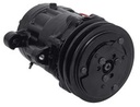 OER AC7170B: AC7170B Sanden 706 Style "Peanut" A/C Compressor w/ 2-Groove V-Belt Clutch Pulley - Black Finish - SD7B10