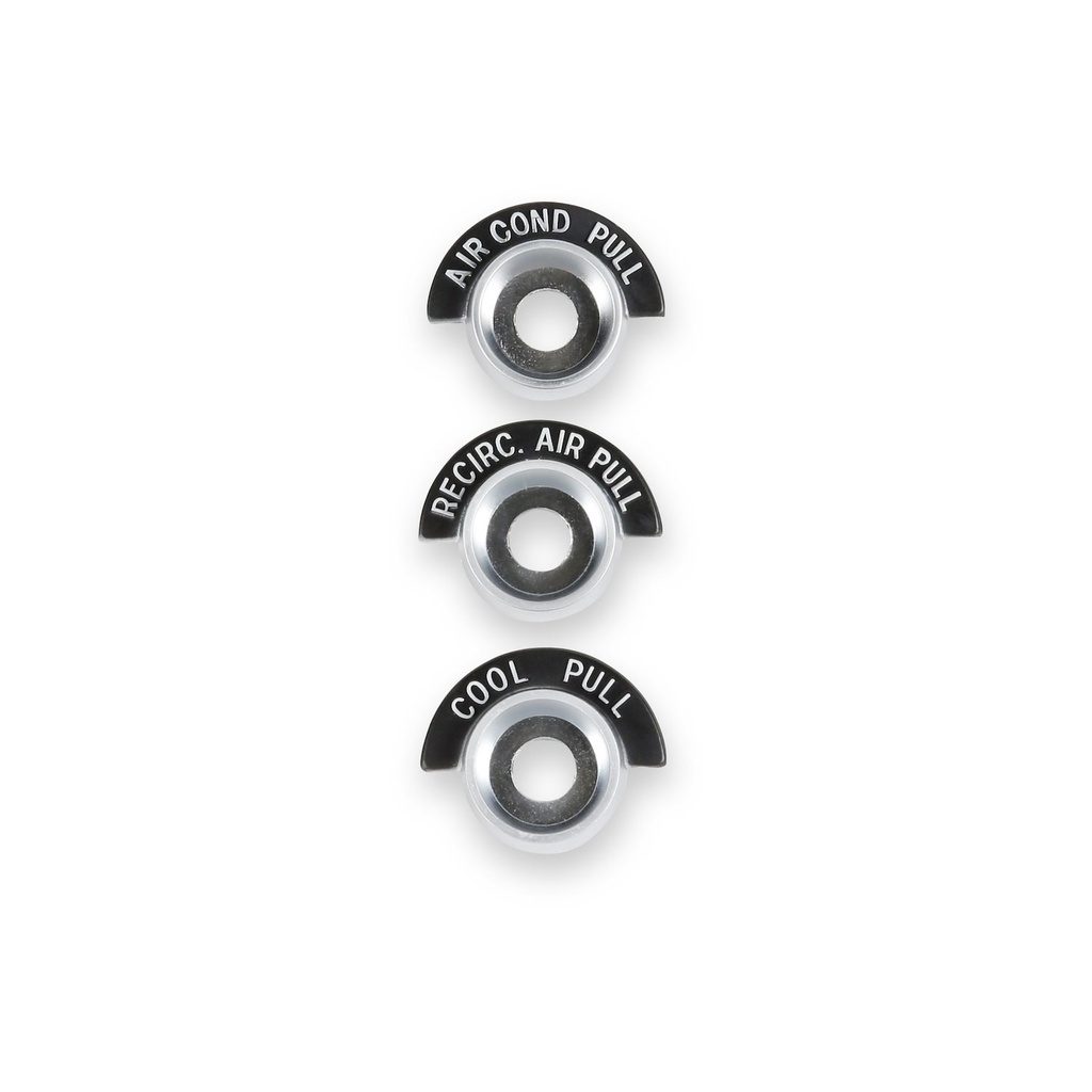 Brothers Trucks 05-202: 05-202 C/K Truck A/C Control Bezels, 3pc, 1963-1966 C/K Series Trucks