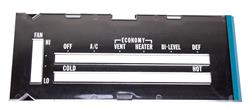 Auto Metal Direct R-422: R-422 Heater Control Lens with A/C 74-75 Camaro