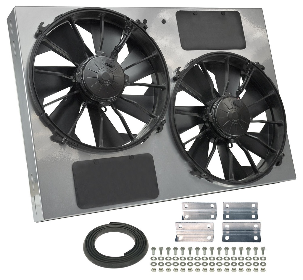 Derale 16927: High-Output Dual Fan Assembly CFM: 4000