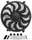 Derale 18217: 17" High Output Single RAD Electric Fan - Standard Mounting Kit 2400/1800 cfm