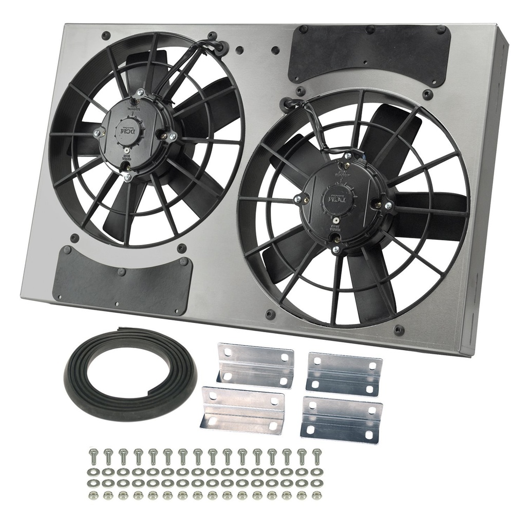 Derale 16831: High-Output Dual Fan Assembly CFM: 3750