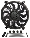 Derale 18214: 14" High Output Single RAD Electric Fan - Standard Mounting Kit 2100/1500 cfm