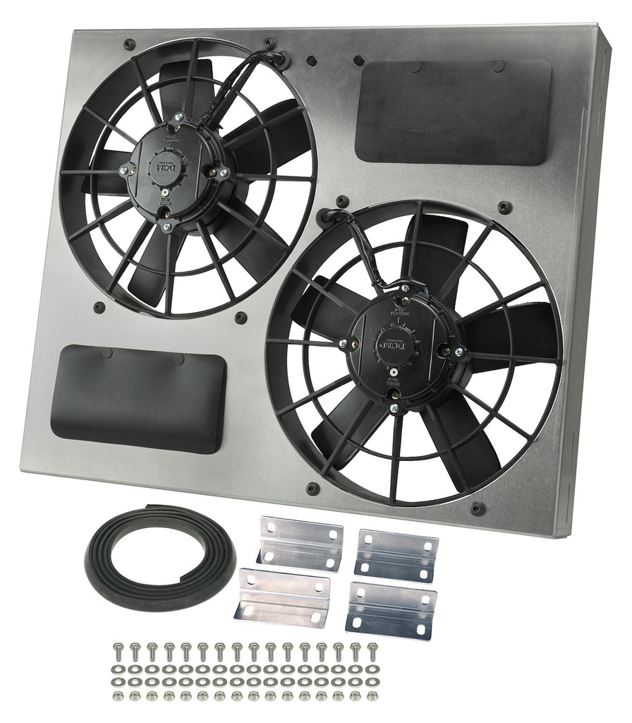 Derale 16830: High-Output Dual Fan Assembly CFM: 3750