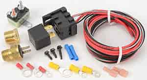 Painless Performance Products 30103: Fan-Thom II Electric Fan Relay Kit W/Thermostat Protection SPST 40 Amp Relay