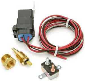 Painless Performance Products 30129: Weatherproof Electric Fan Relay Kit W/Thermostat Protection SPST 35 Amp Relay