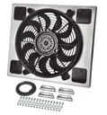 Derale 16817: Single Speed Electric Puller Fan with Aluminum Shroud Universal Fit