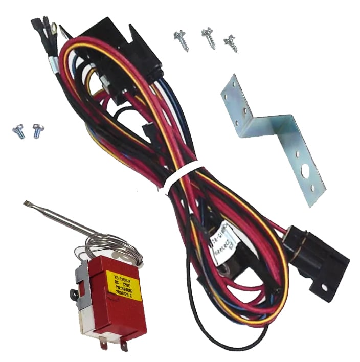 Maradyne Fans MFA100: Electric Cooling Fan Relay Harness with Adjustable Temperature Switch