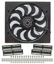 Derale 16919: Dual Speed Electric Puller Fan with Steel Shroud Universal Fit
