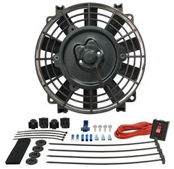 Derale 16508: 8" Tornado Electric Fan - Premium Hardware Kit 500 CFM