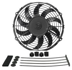 Derale 16110: 10" High-Output Extreme Ultra-Low Profile Waterproof/Dustproof Puller-Style Electric Fan 802 CFM