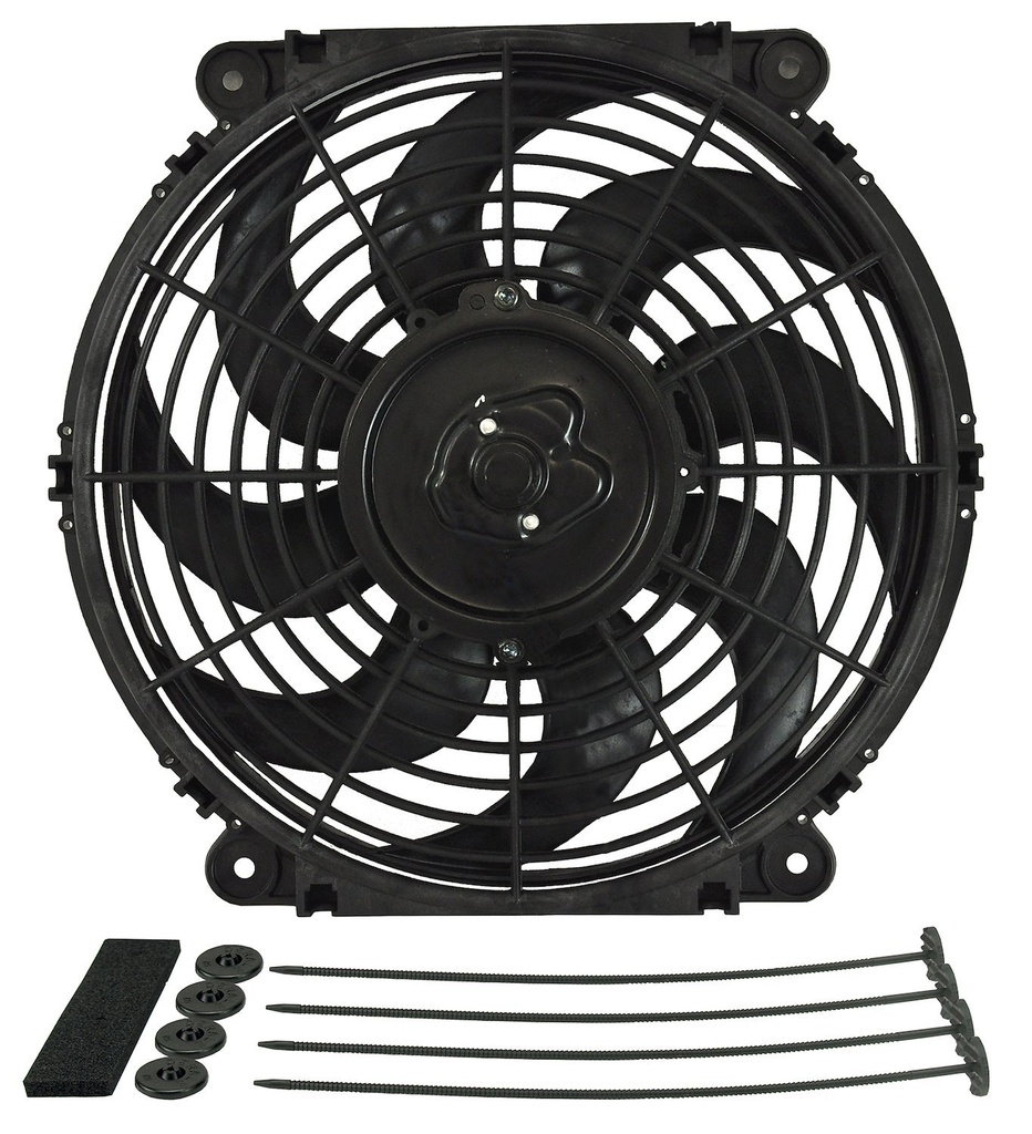 Derale 16622: 12" Tornado Electric Fan - Standard Hardware Kit 880 CFM
