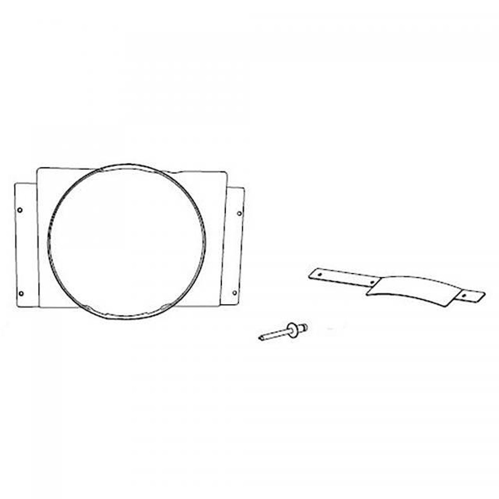 Vintage Air 370165: 370165 Fan Shroud Kit for 1961-1964 Ford F100 w/6-Cylinder