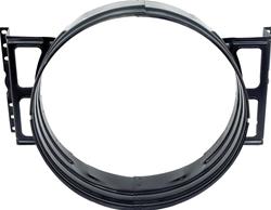 OER 3862123: 3862123 Steel Fan Shroud 1964 Impala, Bel Air, Biscayne; Small Block; Black