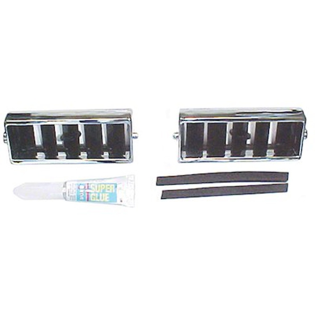 Goodmark 4032523696S: GMK4032523696S Center Air Deflector Rebuild Kit 1969-1972 All Chevrolet Cars & X-Body With A/C 3-Pcs Without Felts