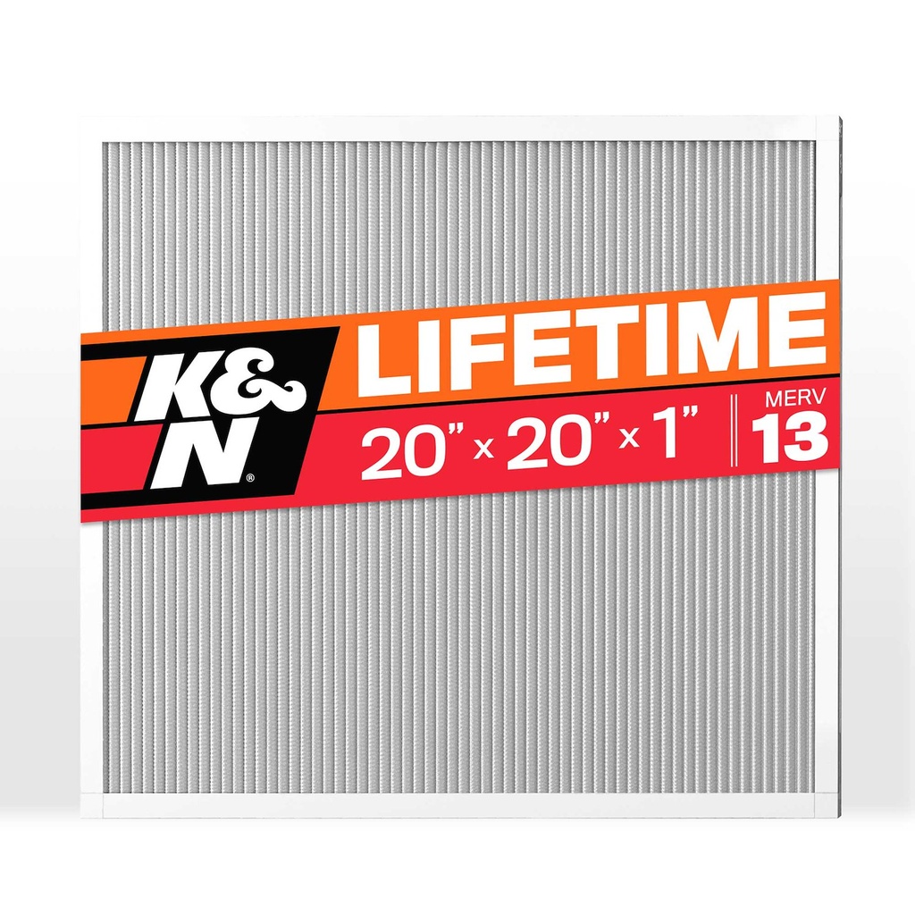 K&N HVC-13-12020: HVC-13-12020 HVAC Filter; 20 x 20 x 1, MERV 13