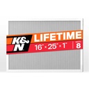 K&N HVC-8-11625: HVC-8-11625 HVAC Filter; 16 x 25 x 1, MERV 8