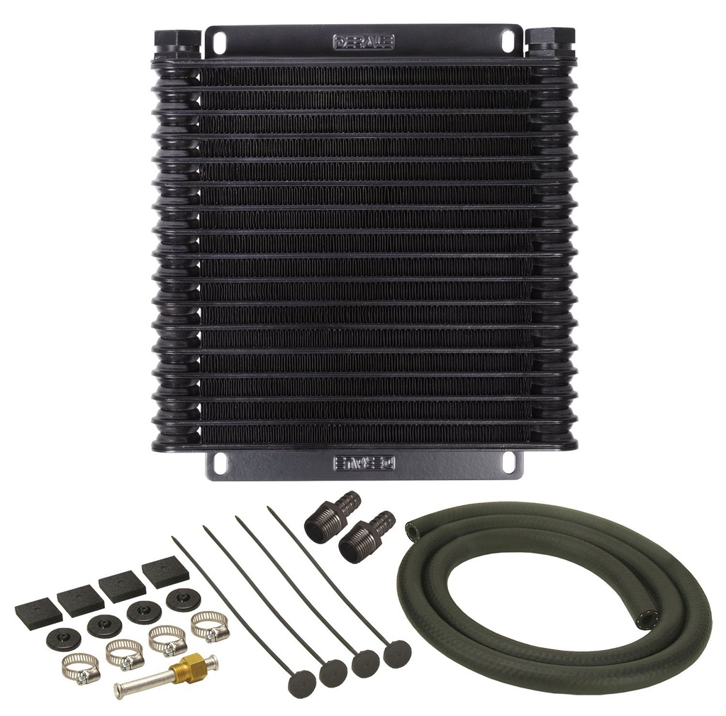 Derale 13614: 17 Row Series 9000 Plate & Fin Cooler Kit 24000 GVW