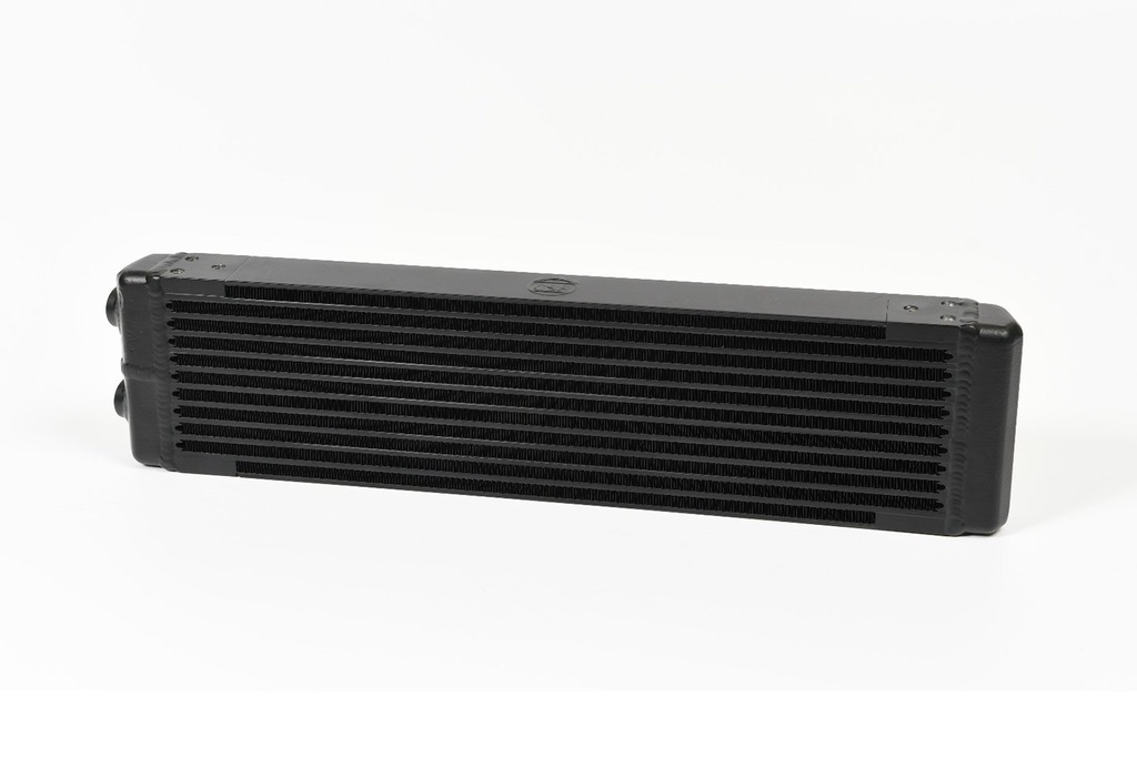 CSF Radiators 8110: Universal Dual-Pass Oil Cooler / RS Porsche / M22 x 1.5 / 24L x 5.75H x 2.16W