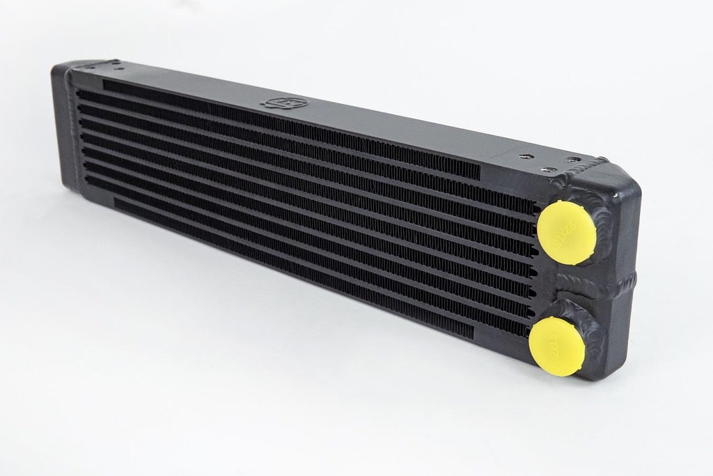 CSF Radiators 8201: Universal Dual-Pass Oil Cooler / RS Porsche / M22 x 1.5 / 22L x 4.75H x 2.16W