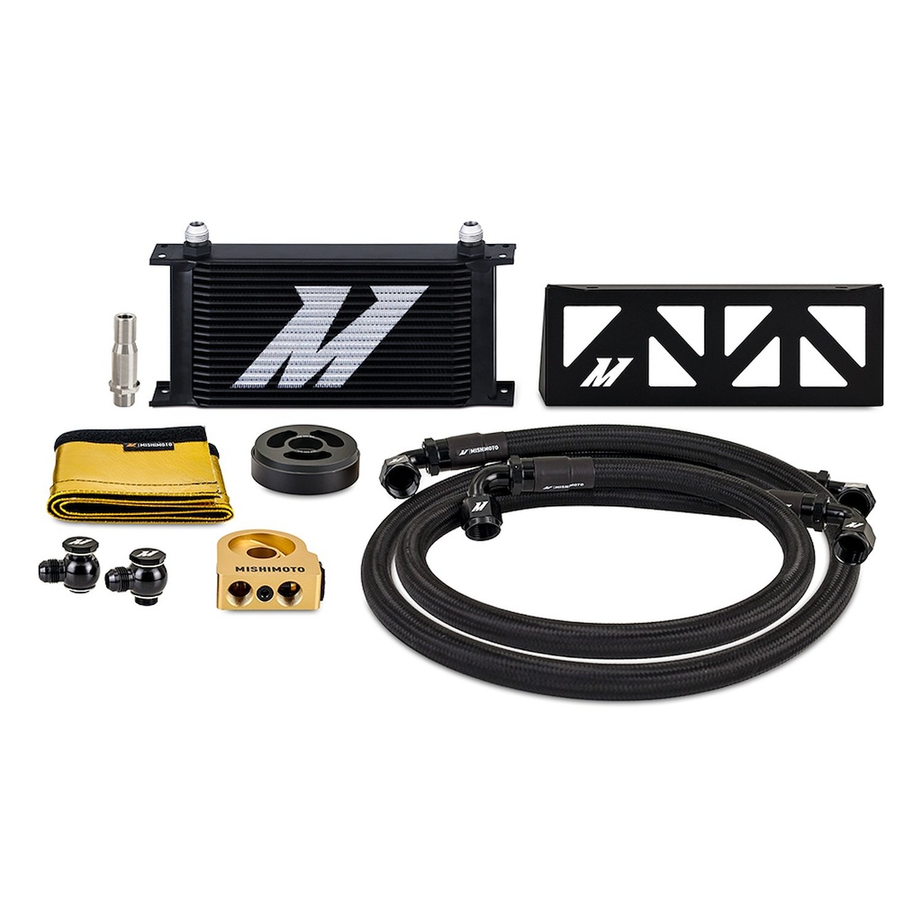 Mishimoto MMOCBRZ22TBK: MMOC-BRZ-22TBK Performance Oil Cooler, Fits Subaru BRZ/Toyota GR86 2022+, Thermostatic, Black Cooler