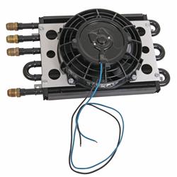 Derale 15230: Dual Circuit Cooler With Fan Kit 4 Pass & 2 Pass Configuration