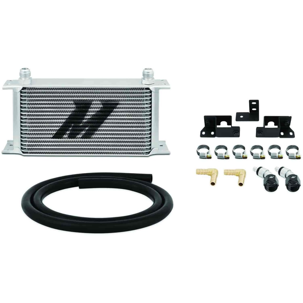 Mishimoto MMTC-WRA-07: MMTC-WRA-07 Transmission Fluid Cooler Kit fits 2007-2011 Jeep Wrangler JK [Silver]