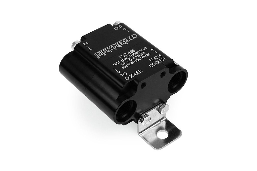 Improved Racing FSC-185: FSC-185 Compact High-Flow Engine & Transmission Oil Cooler Thermostat, 185-degrees F