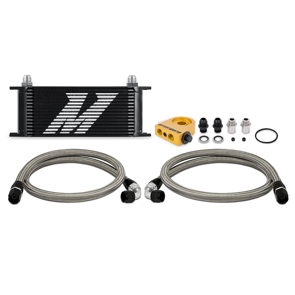 Mishimoto MMOC-U16TBK: Oil Cooler Kit 16-Row Blk