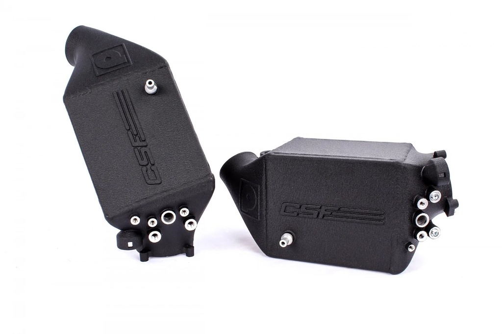CSF Radiators 8109: BMW F1X M5 & M6 Twin Charge-Air-Cooler Set, Crinkle Black Finish