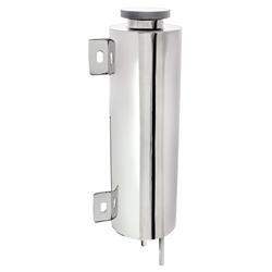 United Pacific A6132: A6132 10" Universal Polished Stainless Steel Radiator Overflow Tank