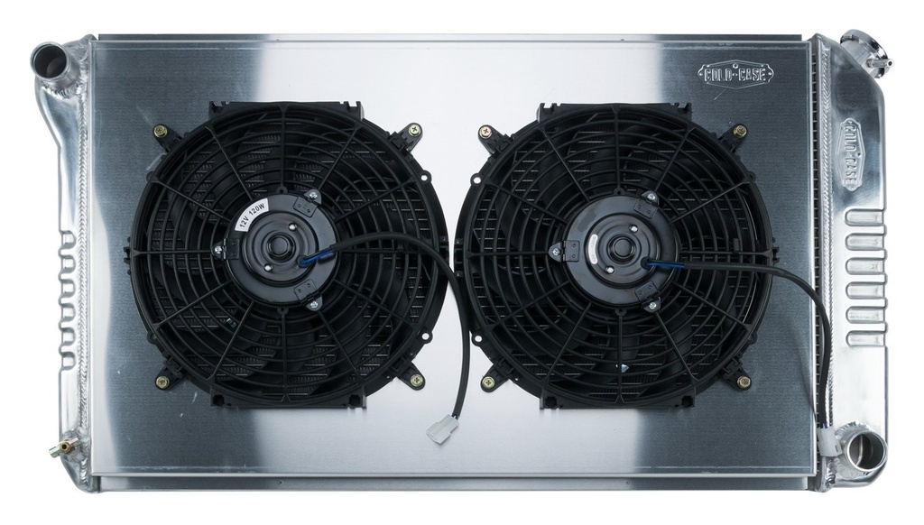 Cold Case Radiators GMA42SK: GMA42SK Aluminum Performance Radiator with Dual 14 in. Fans for 1968-1977 GM A-Body