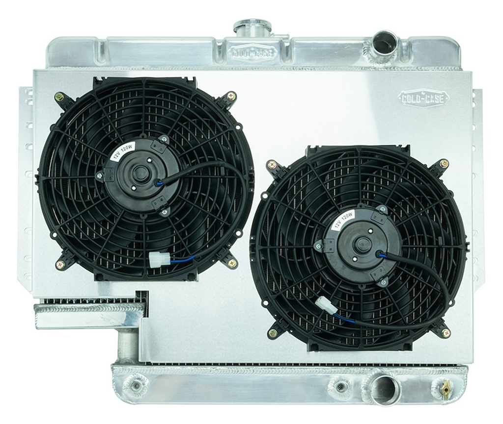 Cold Case Radiators CHI565A-5K: Aluminum Performance Radiator with Fans 1961-1965 Chevy Impala with 500 Steering Box