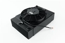 CSF Radiators 7065B: The KING Cooler - Ultimate Drag Race Radiator w/ SPAL Fan & Mounting Kit - Black