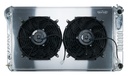Cold Case Radiators GMA546AK: GMA546AK Aluminum Performance Radiator with Dual 12 in. Fans for 1968-1977 GM A-Body LS Swap