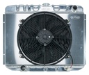 Cold Case Radiators FOM588K: Aluminum Performance Radiator with Fan 1967-1970 Ford Mustang