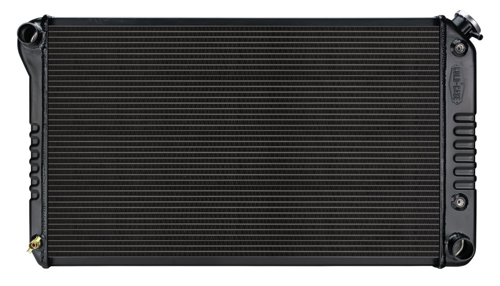 Cold Case Radiators GMA42AB: GMA42AB Black Night Rider Series Aluminum Radiator for 1968-1977 GM A-Body, Auto Trans