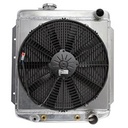 Griffin Radiators CU-70034: ExactFit Radiator ComboUnit for 1963-1965 Falcon/Comet & 1965-1966 Ford Mustang with Early Small Block