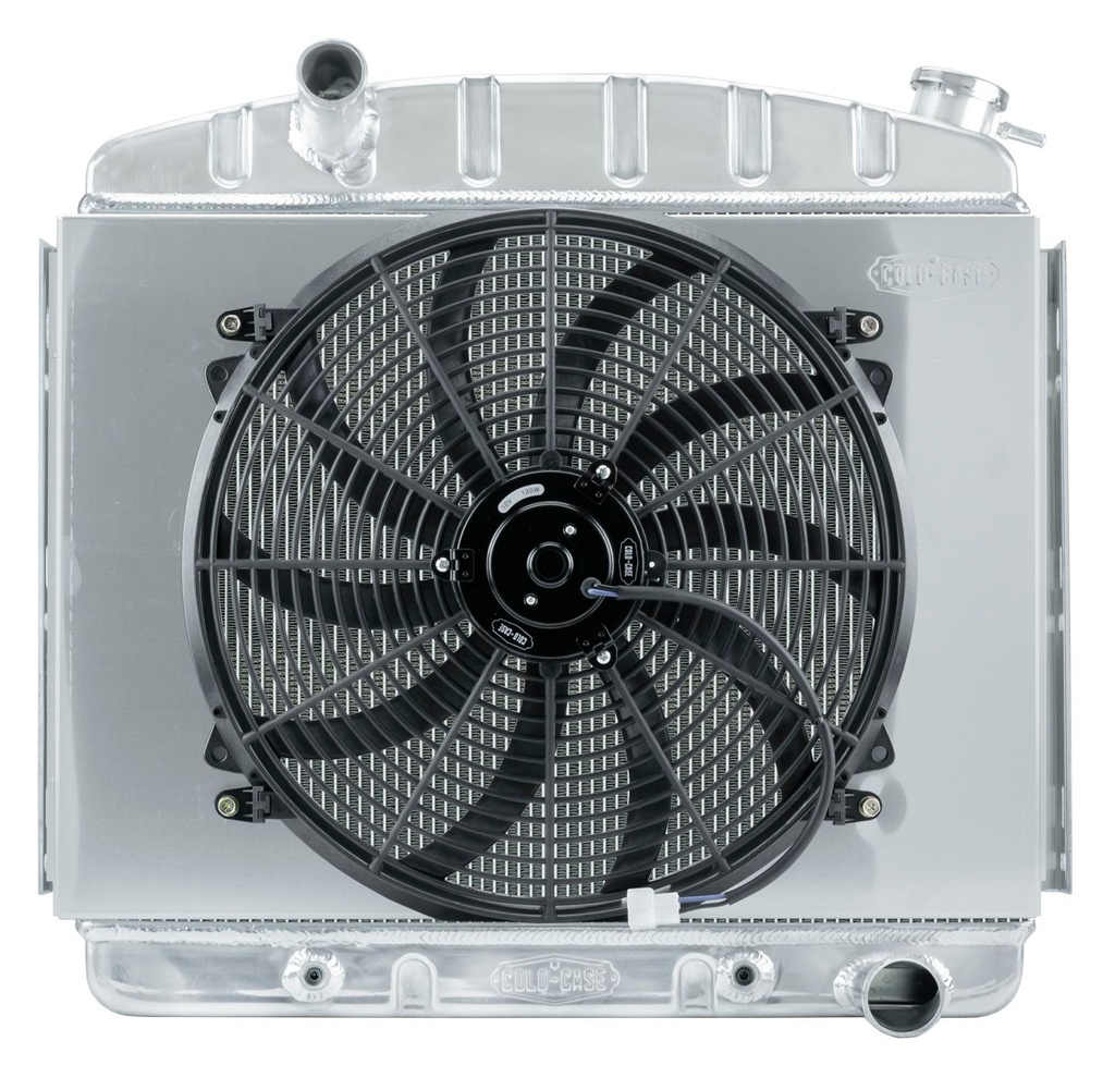 Cold Case Radiators CHT563A-7K: Aluminum Performance Radiator with Fan 1957 Full Size Chevy